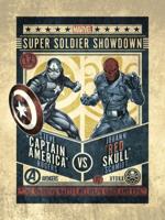 Kunstdruk Marvel Comics - Captain America - VS Red Skull 30x40cm - thumbnail