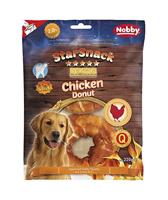 Nobby STARSNACK Barbecue Chicken Donut ca. 10,0 cm, 2 stuks, ca. 220 g - thumbnail