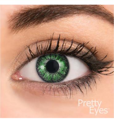 Pretty Eyes 1-Maand kleurlens 2P groen (2 st)