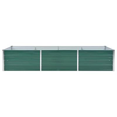 VidaXL Plantenbak verhoogd 240x80x45 cm gegalvaniseerd staal groen VidaXL Plantenbak verhoogd 240x80x45 cm gegalvaniseerd staal groen