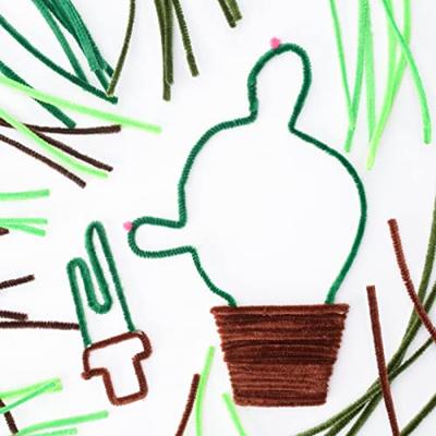 Vaessen Creative • chenilledraden 6mm 50st. 30cm groen