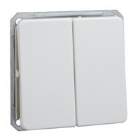 ELSO dubbele wisselschakelaar 211664 16A zuiver wit 1 stuk(s) - thumbnail