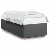 Bedframe zonder matras 100x200 cm stof donkergrijs - thumbnail