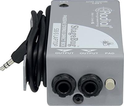 Radial StageBug SB-5 Laptop Passive Stereo Direct Box