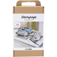 Creativ Company Hobbyset decoupage oesterschelpen blauw - thumbnail