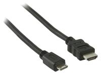Valueline vlvp34500b10 high speed hdmi kabel met ethernet hdmi - hdmi mini-connector 1,00 m zwart - thumbnail