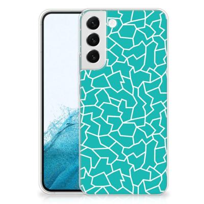 Samsung Galaxy S22 Plus | Hoesje maken | Cracks Blue Samsung Galaxy S22 Plus | Hoesje maken | Cracks Blue