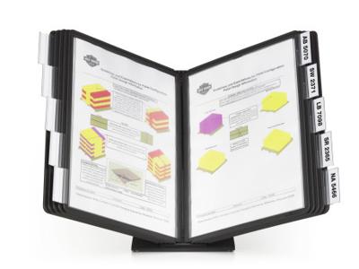 Durable bureaustandaard Vario met 10 tassen, ft A4, zwart
