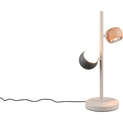 LED Tafellamp - Musterring Cannon - 2 Lichtpunten van 5 Watt - Dimbaar - Aanpasbare Lichtkleur - Geheugenfunctie - Up-and-down Verlichting - Meerkleurig - Metaal