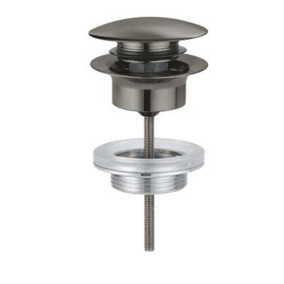 Grohe Waste Others met Push Open Plug Hard Graphite Geborsteld