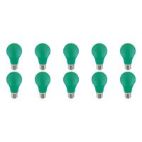 LED Lamp 10 Pack - Specta - Groen Gekleurd - E27 Fitting - 3W - thumbnail