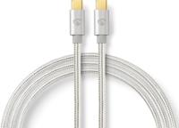 Nedis USB 2.0 0.48Gbps 100W USB Type-C 2m Zilver - thumbnail