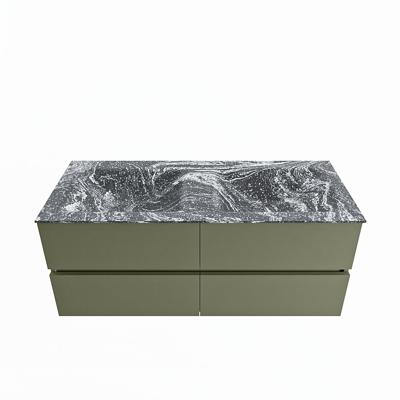 MONDIAZ VICA-DLUX 120cm badmeubel onderkast Army 4 lades. Inbouw wastafel CLOUD dubbel 2 kraangaten, kleur Lava. MONDIAZ VICA-DLUX 120cm badmeubel onderkast Army 4 lades. Inbouw wastafel CLOUD dubbel 2 kraangaten, kleur Lava.