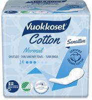 Vuokkoset Maandverband normaal organisch katoen 14 Stuks - thumbnail