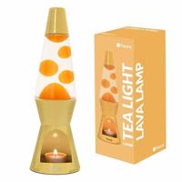 Waxinelicht Lavalamp - Geel Met Gele Lava - thumbnail