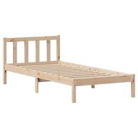 Bedframe zonder matras massief grenenhout 90x190 cm - thumbnail