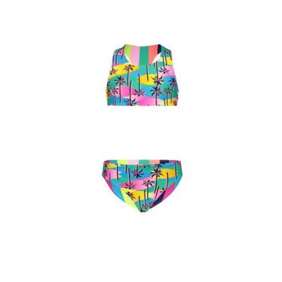 Just Beach Meisjes bikini sportief reversibel - Tropical palms