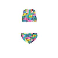 Just Beach Meisjes bikini sportief reversibel - Tropical palms - thumbnail