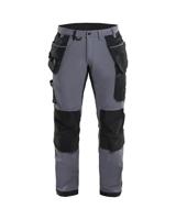 Blåkläder Werkbroek met 4-weg stretch 15221645 | Medium Grijs/Zwart | Maat 44 - 7330509723685 - thumbnail