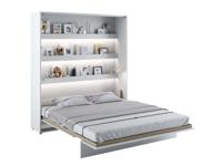 Opklapbed CONCEPTION PRO 180x200 cm wit/hoogglans wit (verticaal) met matras - thumbnail
