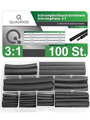 Quadrios 201711CA002 Krimpkous assortiment Zwart Krimpverhouding:3:1 1 set(s) Quadrios 201711CA002 Krimpkous assortiment Zwart Krimpverhouding:3:1 1 set(s)