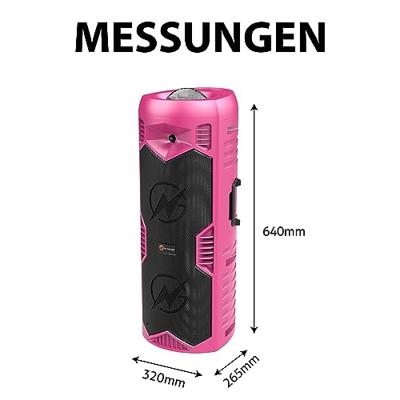 N-GEAR LGP5150 - Draadloze Bluetooth Party Speaker - Barbie Pink-Black Friday