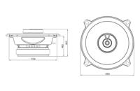 JBL Club 522F 2-weg coaxiale inbouwluidspreker 135 W Inhoud: 2 stuk(s) - thumbnail