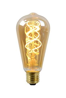 Lucide ST64 TWILIGHT SENSOR - Filament lamp - Ø 6,4 cm - LED - E27 - 1x4W 2200K - Dag/nacht sensor - Amber