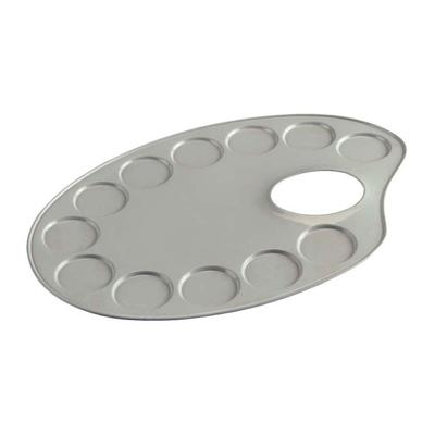 Talens palet metaal ovaal 12,6x18,5cm