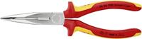 Knipex Platspitse Tang met Zijsnijder (Telefoontang) | 200 mm Lengte | Geïsoleerd | Meer-Componentengrepen - 26 26 200 SB - thumbnail