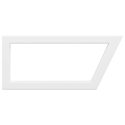 VidaXL Wandbeugels voor wasbak 2 st trapezium staal wit VidaXL Wandbeugels voor wasbak 2 st trapezium staal wit