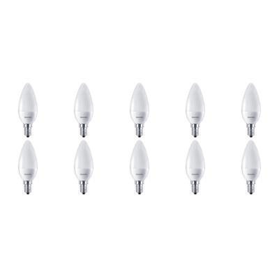 PHILIPS - LED Lamp 10 Pack - CorePro Candle 827 B38 FR - E14 Fitting - 7W - Warm Wit 2700K | Vervangt 60W