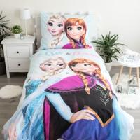 Disney Frozen Dekbedovertrek Anna & Elsa - 140 x 200 cm - Katoen - 70 x 90 cm - thumbnail