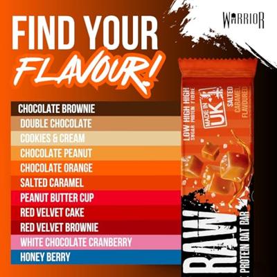 Warrior Raw Protein Flapjack Salted Caramel (12 x 75 g)