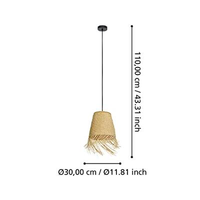 Eglo Rieten hanglampAycliffe Ø 30cm - 43871