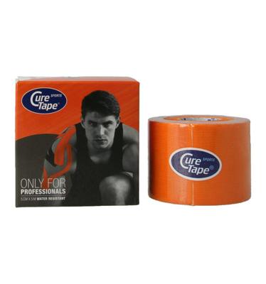 Cure Tape Sports oranje 5m x 5cm 1 Stuks