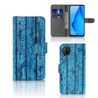 Huawei P40 Lite | Book Style Case | Wood Blue - thumbnail