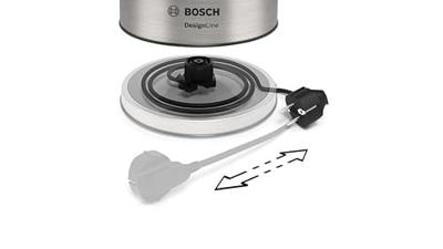 Bosch Haushalt TWK5P480 Waterkoker Automatische start-stop Aantal/Volume: 1.7 l RVS