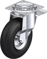 Blickle L-P 265R-ST Zwenkwiel met rem Wieldiameter: 260 mm Draagvermogen (max.): 250 kg 1 stuk(s) - thumbnail