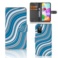 Samsung Galaxy A41 | Telefoon Hoesje | Waves Blue - thumbnail