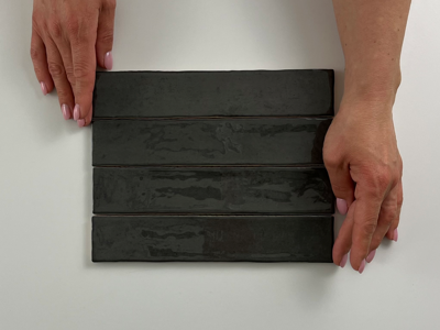 Kalon Anthracite wandtegel 5x25 glans
