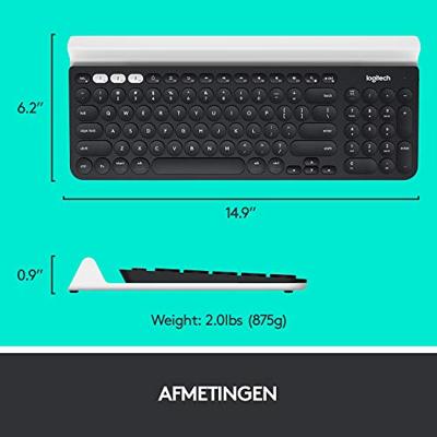 Logitech K780 toetsenbord Draadloos Zwart Logitech K780 toetsenbord Draadloos Zwart