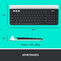 Logitech K780 toetsenbord Draadloos Zwart - thumbnail