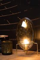 Lucide EXTRAVAGANZA BELLISTER - Tafellamp - Ø 13 cm - 1xG9 - Amber - thumbnail