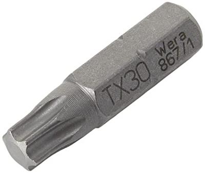 Wera 867/1 Z TORX® Bits, TX 30 x 25 mm (10 Bits pro Box) - 1 stuk(s) - 05072411001