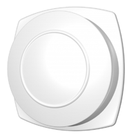 Kunststof ventilatierooster Ø200mm - afvoer - wit - thumbnail