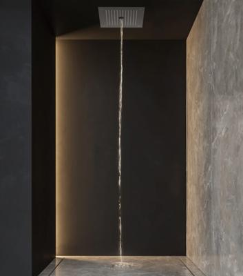 Hoofddouche Hotbath Mate 38x38 cm Inbouw Met Pilaarstraal Geborsteld Nikkel Hoofddouche Hotbath Mate 38x38 cm Inbouw Met Pilaarstraal Geborsteld Nikkel