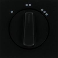 KOPP Athenis HK07 Mat Zwart Afdekplaat voor 3-standen Ventilatorschakelaar - thumbnail