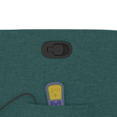 Massagestoel verstelbaar stof donkergroen