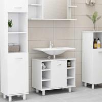 VidaXL Badkamerkast 60x32x53,5 cm bewerkt hout wit - thumbnail